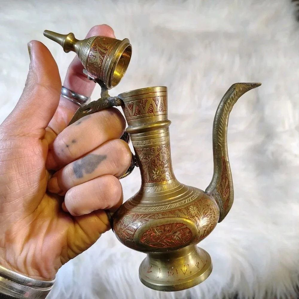 Brass Ingraved W Red Detail 